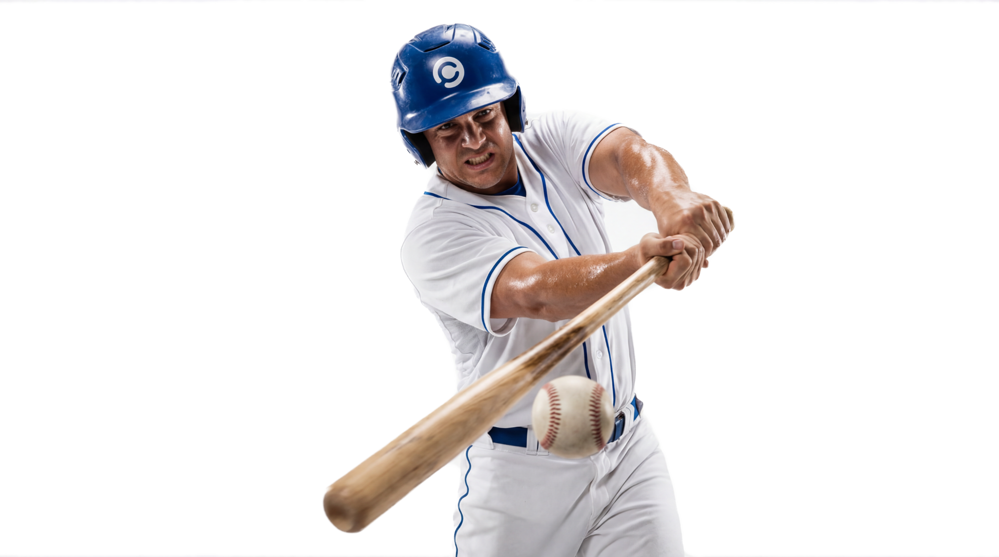 Baseball player batting